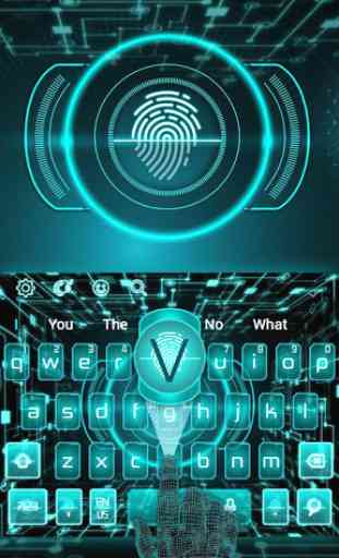 Scanner Fingerprint Keyboard Theme 2