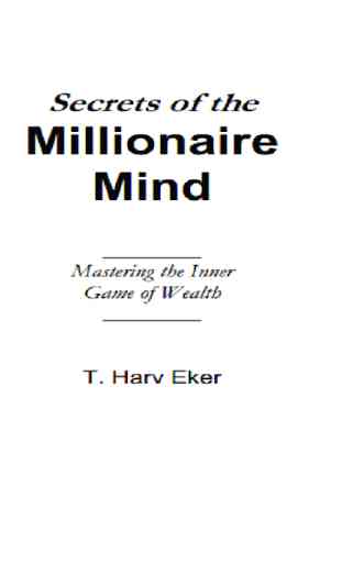 SECRECTS OF THE MILLIONAIRE MIND 2