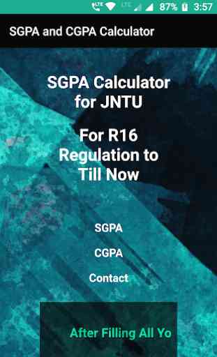 SGPA and CGPA Calculator for JNTU 1