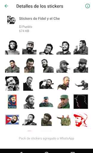 Stickers de Perón, Evita, CFK, Fidel y el Che 3