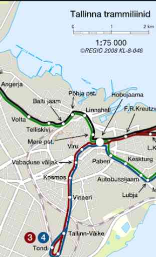 Tallinn Tram Map 2