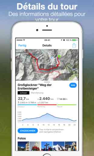 Tours Bergfex et suivi GPS 2