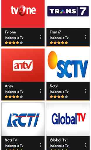 TV Indonesia Streaming Online Live RCTI SCTV ANTV 3