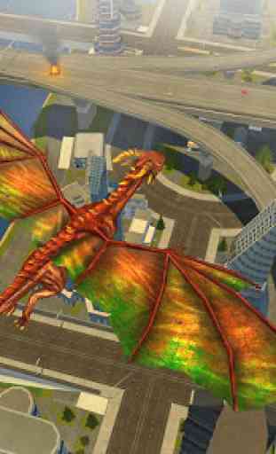Ultime Dragon Simulateur: Jeu Ville Dragon Attaque 1