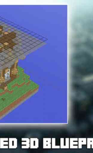 3D Blueprints for Minecraft 3