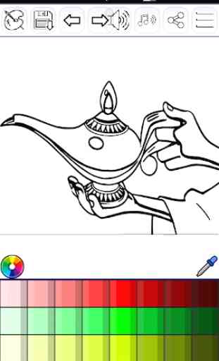 Aladdin Coloring Book 1