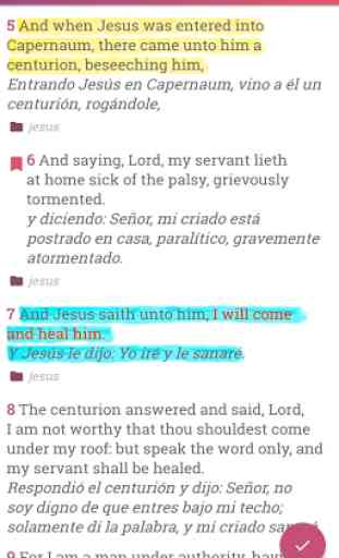 Bible English Spanish Bilingual Offline 2