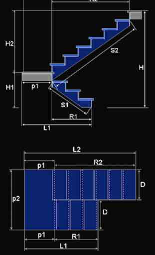 Calculateur d'escalier classique 2