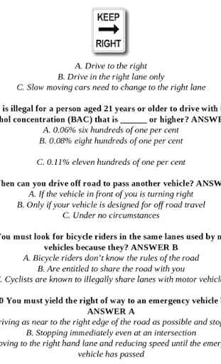 California DMV Driver License - Real Questions 3