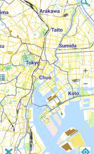 Carte de Tokyo hors-ligne 1