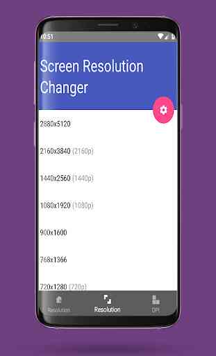 Changeur de résolution d'écran DPI Changer Checker 4