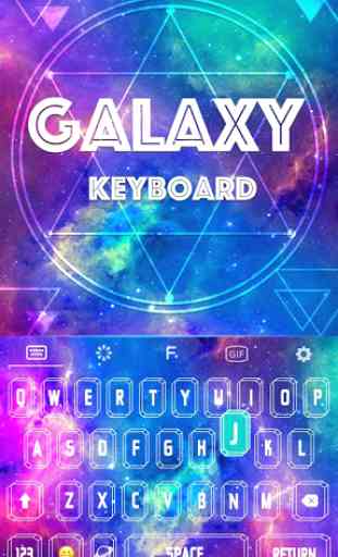 Color Keyboard Galaxy Theme 1