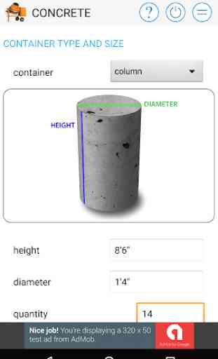 Concrete Calculator Free 1