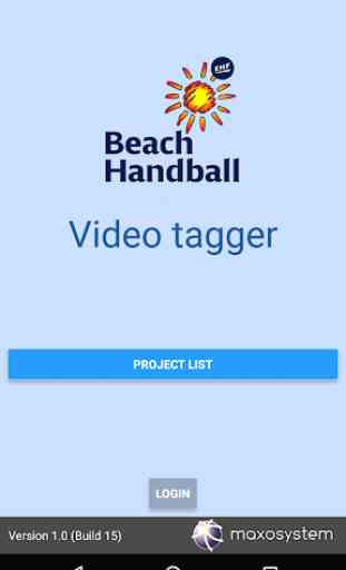 EHF Beach Handball Video Tagger 1