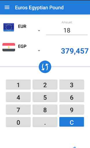 Euro en Livre égyptienne / EUR en EGP 1