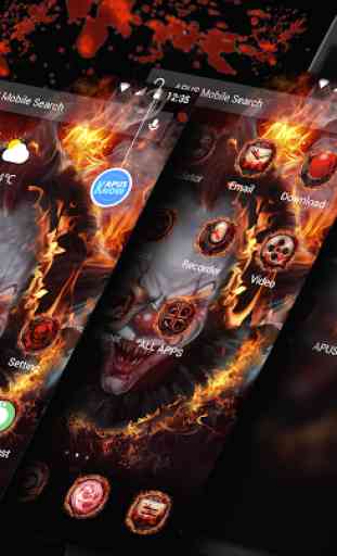 Evil Flame Scary Clown Theme & HD wallpapers 1