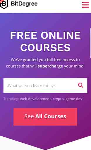 Free Online Courses | BitDegree 1