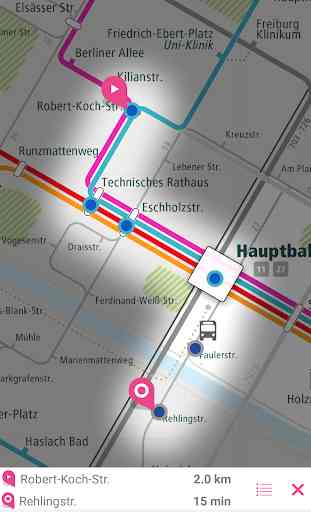 Freiburg Rail Map 2
