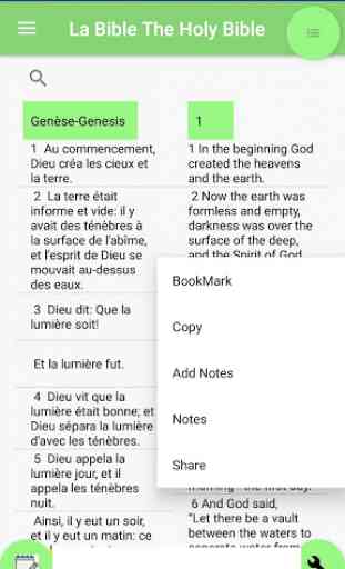 French Bible English Bible Parallel 1