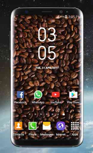Galaxy S8 plus Horloge numérique 2