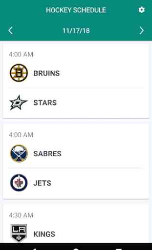 Hockey Schedule 3