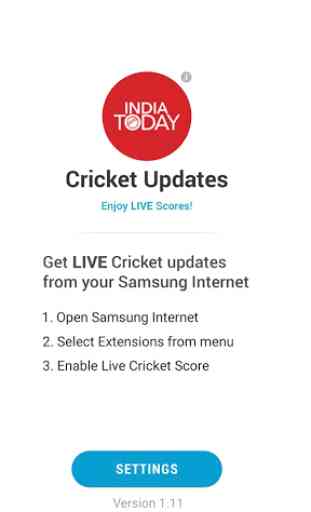 India Today Live Cricket Score - Samsung Internet 3