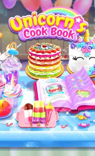Livre de cuisine Rainbow Unicorn: Jeux de Maker 1