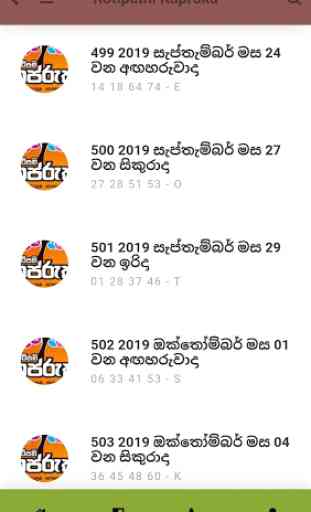 Lottery Results Sri Lanka 2