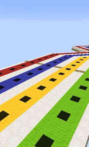 Lucky Block Race Map for MCPE 2