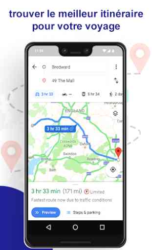 Navigation par carte GPS Application de recherche 1