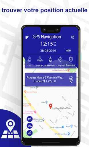 Navigation par carte GPS Application de recherche 2