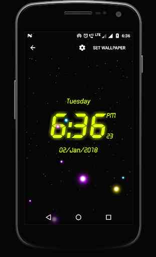 Night Digital Clock lwp 2