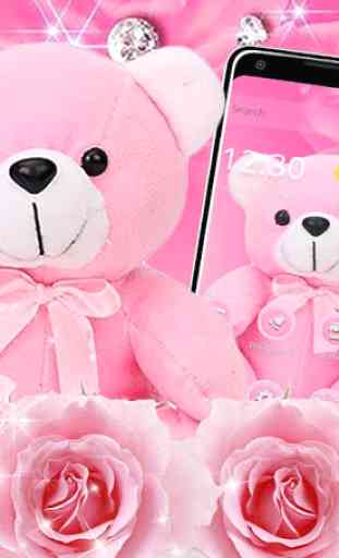 Pink Diamond Teddy Bear Theme 3