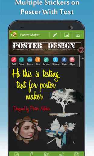 Poster Maker - Texte fantaisie et photo Art 4