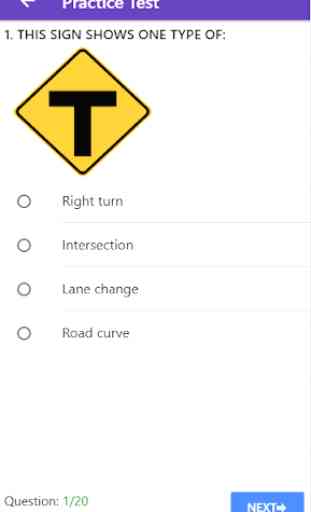 Practice Test USA & Road Signs 3