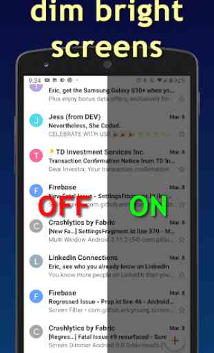 Screen Dimmer (tamise également les notifications) 1