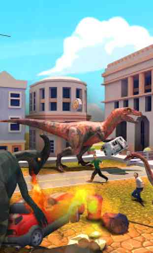 Simulateur de dinosaure de monstre: Ville Rampage 2
