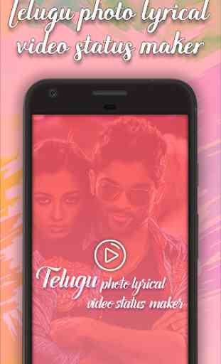Telugu Photo Lyrical Video Status Maker 2020 1
