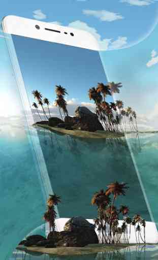 Thème 3D Île tropicale (Panoramique RV) 2