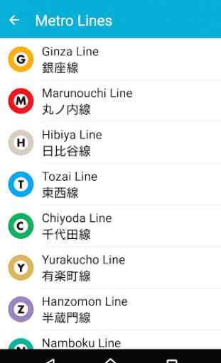 Tokyo Metro App for tourists 3