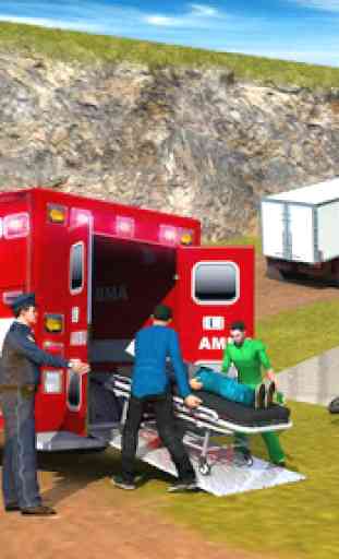 Ville Ambulance Urgence Porter secours Simulateur 3