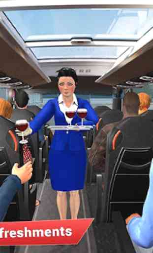 Virtuel Fille touristique bus serveuse emplois 1