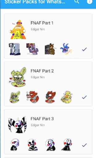 WAStickers - Fnaf Stickers 1