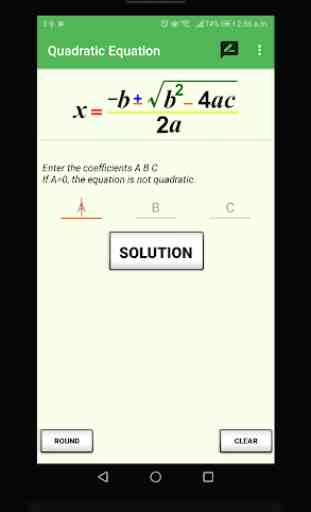 2019 Quadratic Equation Solver 2