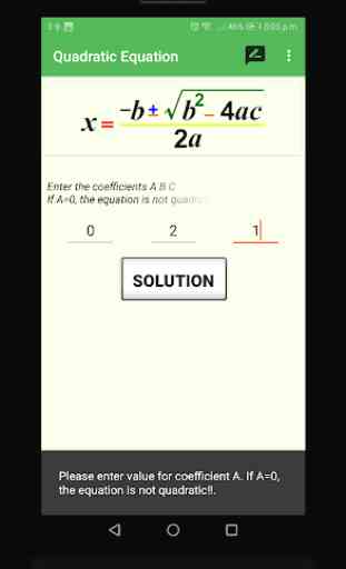 2019 Quadratic Equation Solver 3