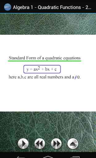 Algebra1- Quadratic Equations 3