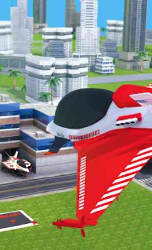 ambulance volante jet d'air faire des jeux d robot 4