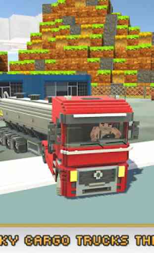 Blocky Truck Simulator 2018 1