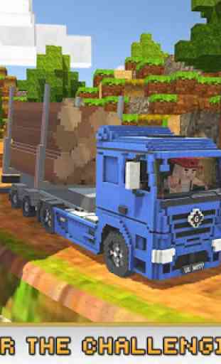 Blocky Truck Simulator 2018 3