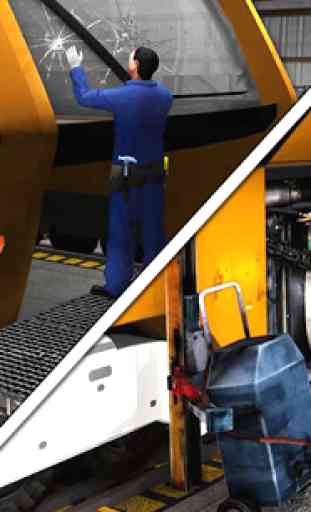 Bus Mécanicien réparer Magasin 3D - Mechanic Shop 2